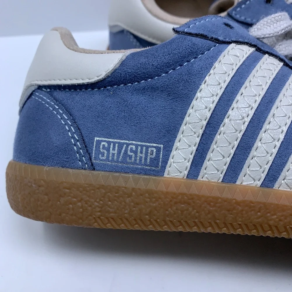 ShuShop Womens US Shoe Size 6 Blue Faux Suede Steffie Lace Up Sneakers New